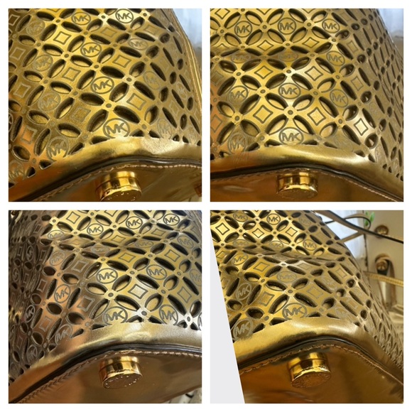 MICHAEL KORS EUC Shimmering Gold Tote - Picture 11 of 12